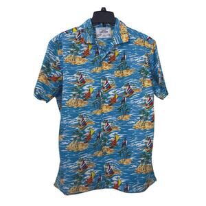 Duke London Unlimited Liquid Vision Hawaiian Shirt Mens Large Summer Party
